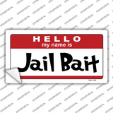 Jail Bait Novelty Sticker Decal