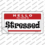 Stressed Novelty Sticker Decal