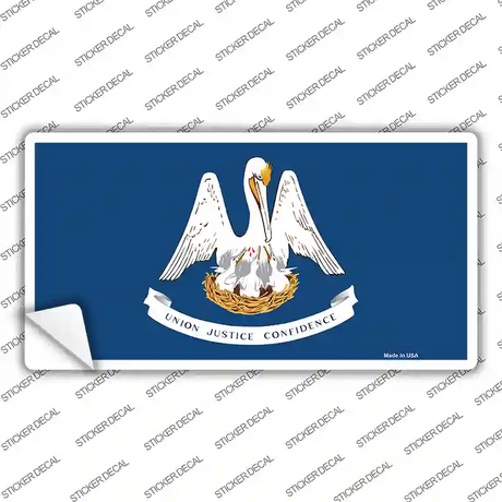 Louisiana State Flag Novelty Sticker Decal