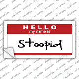 Stoopid Novelty Sticker Decal