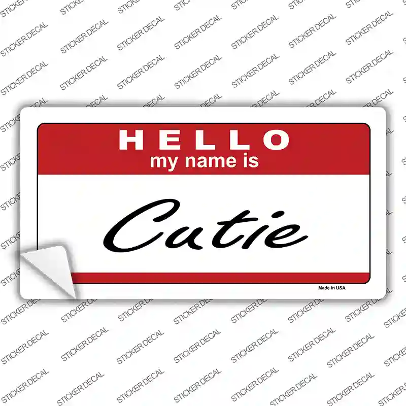 Cutie Novelty Sticker Decal