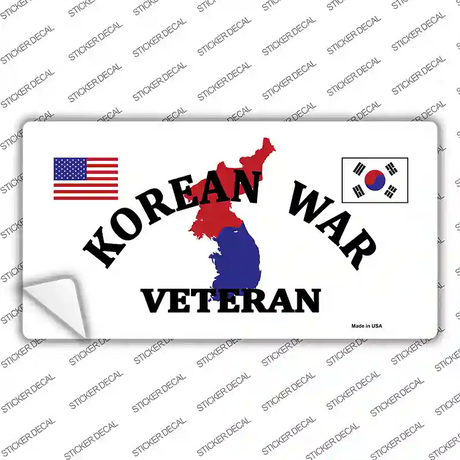 Korean War Veteran Novelty Sticker Decal