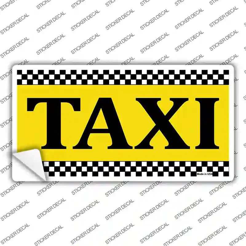 Taxi Novelty Sticker Decal