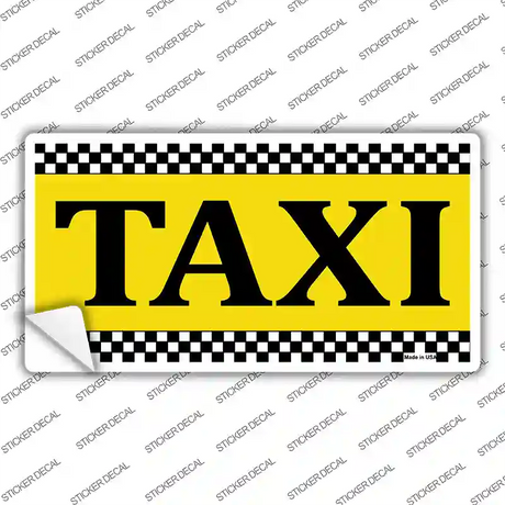 Taxi Novelty Sticker Decal
