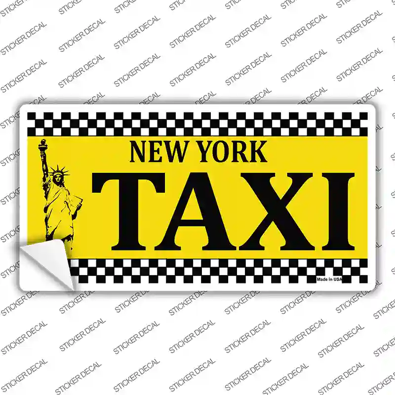 New York Taxi Novelty Sticker Decal