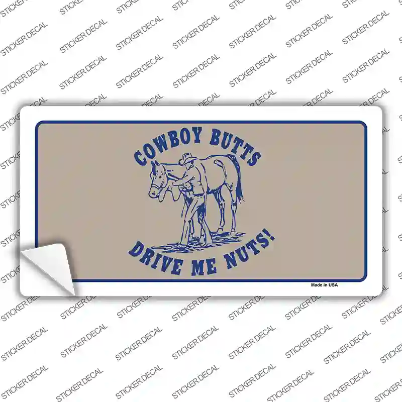 Cowboy Butts Novelty Sticker Decal
