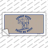 Cowboy Butts Novelty Sticker Decal