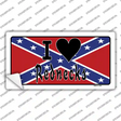 I Love Rednecks Novelty Sticker Decal