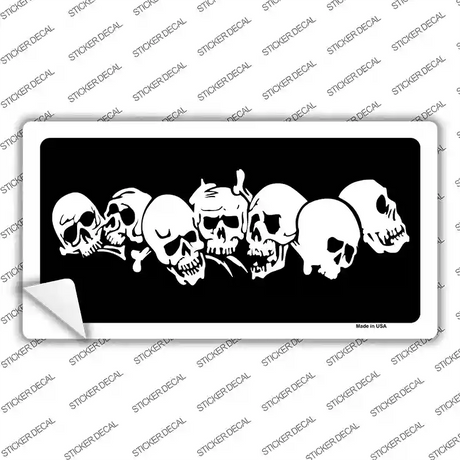 Skulls Novelty Sticker Decal