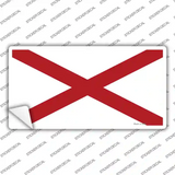 Alabama State Flag Novelty Sticker Decal