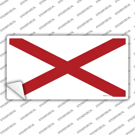 Alabama State Flag Novelty Sticker Decal