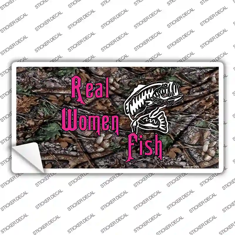 Real Women Fish Novelty Sticker Decal