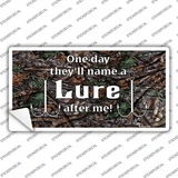 Name A Lure After Me Novelty Sticker Decal