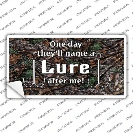 Name A Lure After Me Novelty Sticker Decal