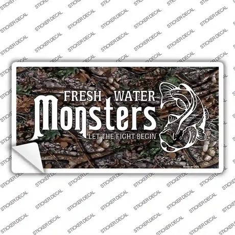 Fresh Water Monsters Novelty Sticker Decal