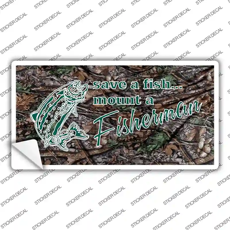 Save A Fish Novelty Sticker Decal