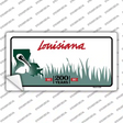 Louisiana State Background Novelty Sticker Decal