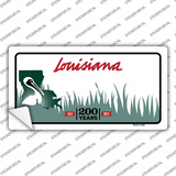 Louisiana State Background Novelty Sticker Decal