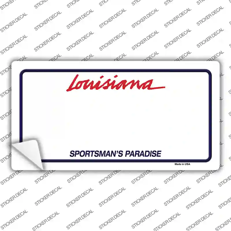 Louisiana Sportsman Blank Novelty Sticker Decal