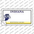 Indiana State Bicentennial Novelty Sticker Decal