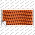 Orange Black Anchor Novelty Sticker Decal