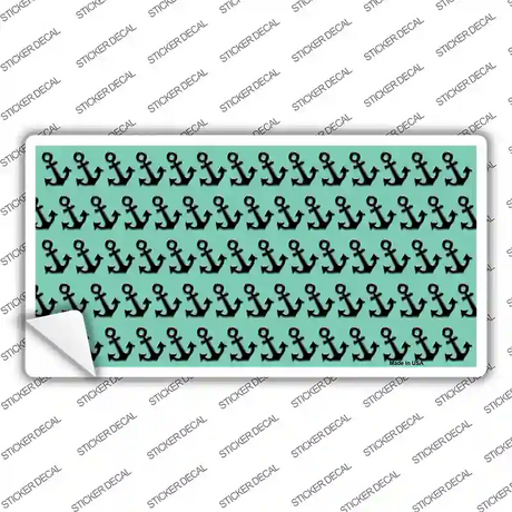 Mint Black Anchor Novelty Sticker Decal