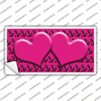 Pink Black Anchor Pink Heart Center Novelty Sticker Decal