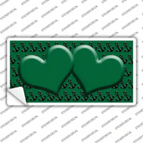 Green Black Anchor Green Heart Center Novelty Sticker Decal