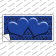 Blue Black Anchor Blue Heart Center Novelty Sticker Decal