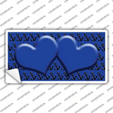 Blue Black Anchor Blue Heart Center Novelty Sticker Decal