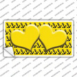 Yellow Black Anchor Yellow Heart Center Novelty Sticker Decal