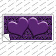 Purple Black Anchor Purple Heart Center Novelty Sticker Decal