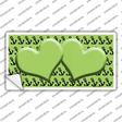 Lime Green Black Anchor Lime Green Heart Center Novelty Sticker Decal