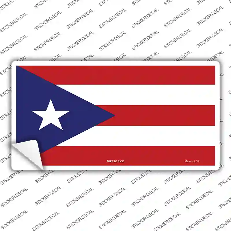 Puerto Rico Flag Novelty Sticker Decal
