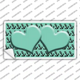 Mint Black Anchor Mint Heart Center Novelty Sticker Decal