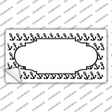 White Black Anchor Scallop Center Novelty Sticker Decal