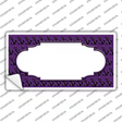 Purple Black Anchor Scallop Center Novelty Sticker Decal