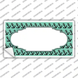 Mint Black Anchor Scallop Center Novelty Sticker Decal