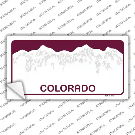 Colorado State Blank Novelty Sticker Decal