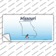 Missouri State Background Novelty Sticker Decal