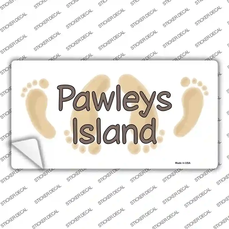 Pawleys Island Foots Novelty Sticker Decal