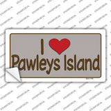 Love Pawleys Island Novelty Sticker Decal