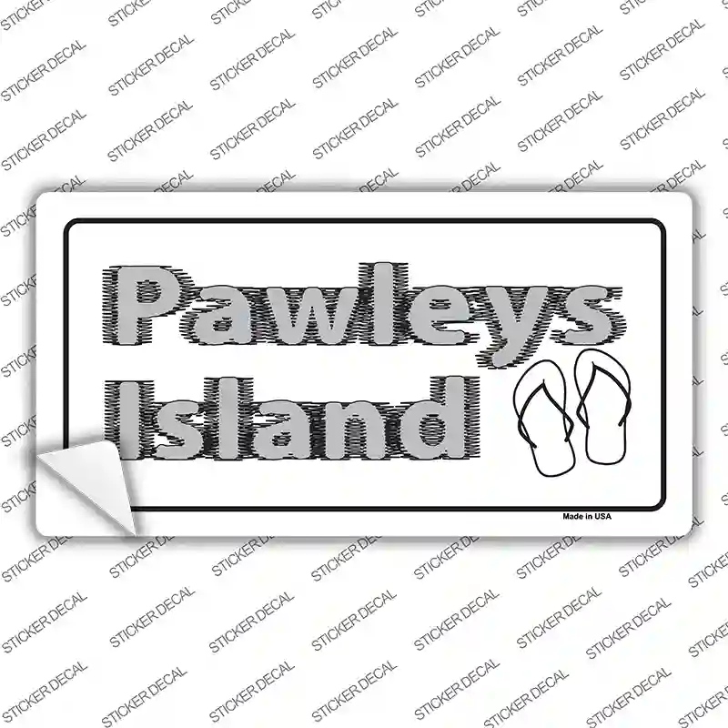 Pawleys Island Flip Flops Novelty Sticker Decal