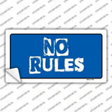 No Rules Novelty Sticker Decal