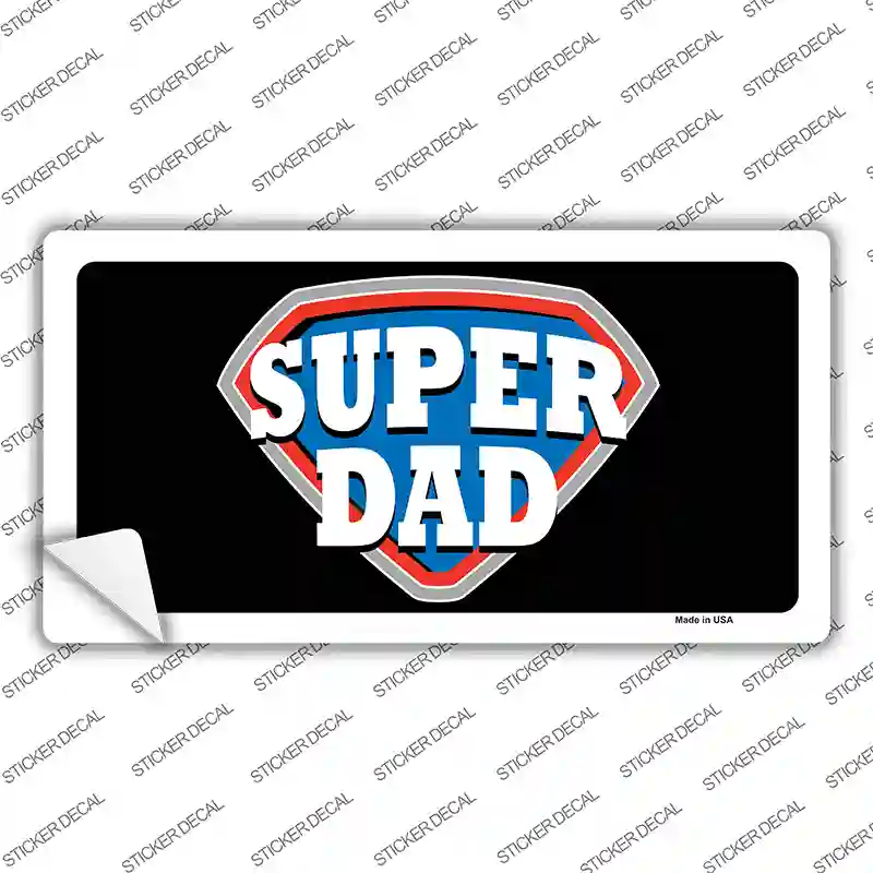 Super Dad Novelty Sticker Decal
