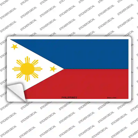 Philippines Flag Novelty Sticker Decal