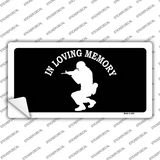 In Loving Memory Squatting Novelty Sticker Decal