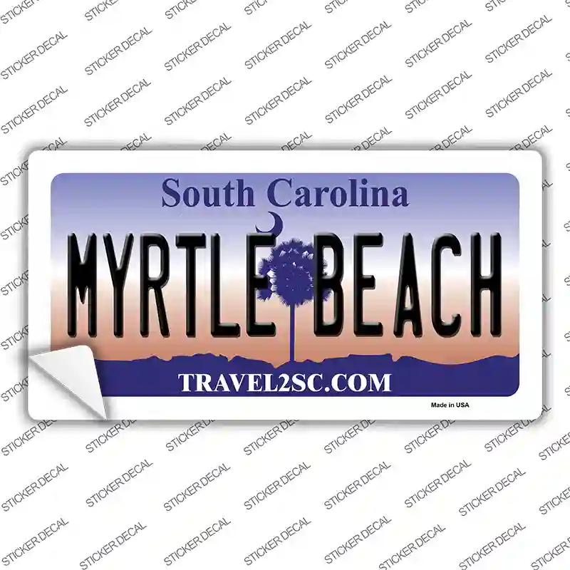 Myrtle Beach South Carolina Novelty Sticker Decal