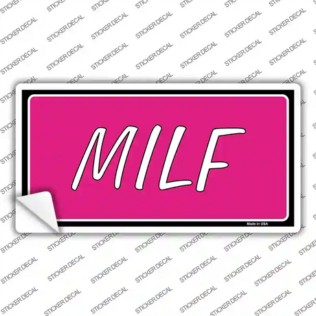 M.I.L.F Pink Novelty Sticker Decal