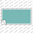 Tiffany Blue White Quatrefoil Novelty Sticker Decal
